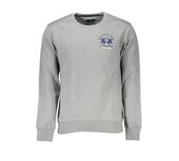 La Martina Chic Gray Herren Sweatshirt mit Rundhalsausschnitt aus Baumwolle, Grau, Mittel
