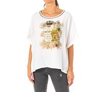 Damen Kurzarm-T-Shirt mit Rundhalsausschnitt LWRE32 M