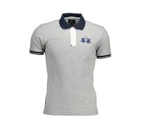 LA MARTINA Elegance Grau Poloshirt - Größe: 2XL