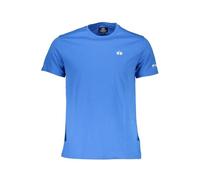 La Martina Elegantes blaues Herren-T-Shirt mit gesticktem Logo, Blau, Mittel