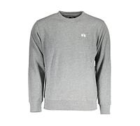 La Martina Grauer Baumwollpullover, Grau, XL