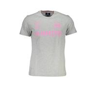 LA MARTINA Graues Logo TShirt Kurzarm Rundhals - Größe: L