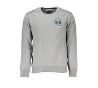 La Martina Grigio Baumwoll Herren Sweatshirt XL