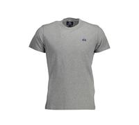La Martina Grigio Baumwoll Herren T-Shirt L