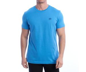 La Martina Hellblaues Herren-T-Shirt aus Baumwolle, Hell, blau, XX-Large