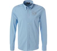 LA MARTINA Hemd Herren Regular Fit Langarm Baumwolle blau, L