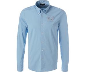 LA MARTINA Hemd Herren Regular Fit Langarm Baumwolle blau, L