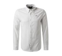LA MARTINA Hemd Herren Slim Fit Langarm Baumwoll-Stretch weiß, M