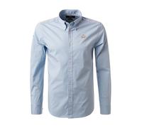 LA MARTINA Hemd Herren Slim Fit Langarm Baumwolle blau, XXL