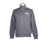 La Martina Herren Grauer Baumwollpullover 2XL