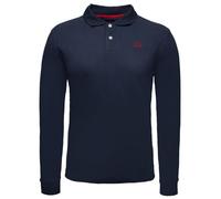 La Martina Herren Langarm-Poloshirt XMP004 Dunkelblau 3XL