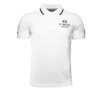 La Martina Herren Poloshirt MAP316 Weiss XXL