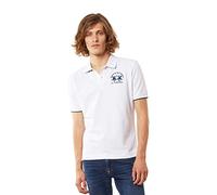 La Martina Poloshirt Miguel Ccmp01pk001-1 Herren Regular Fit Kurzarm Baumwoll-Piqué Weiß XL
