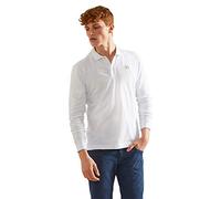 La Martina Herren-Poloshirt Slim Fit mit bestickten Details Signalweiß XL