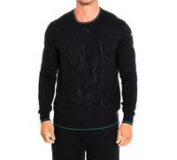 La Martina Herren-Pullover, langärmlig, RMS301-XC008, Schwarz, Large