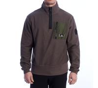 La Martina Herren Regular Fit Sweatshirt YMF601-FP565 Herren Sweatshirts Herren Fleece Sweatshirt Herren Zip Sweatshirt Herren Rollkragen Sweatshirt Herren Hoodless Sweatshirt, braun, 3XL