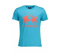 La Martina Klassisches Baumwoll-T-Shirt mit Rundhalsausschnitt in Blau für Herren, Blau, XX-Large