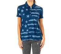 La Martina Kurzarm-Poloshirt, blau, Medium
