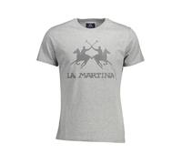 LA MARTINA Kurzarm TShirt Normale Passform Rundhals Logo Dru - Größe: XL