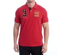 La Martina Poloshirt für Herren, kurzärmelig, normale Passform, YMP315-PK031. Poloshirt für Herren, Poloshirt für Herren, aus Baumwolle, Poloshirt für Herren, T-shirt, Polohemd mit V-Ausschnitt für