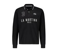 LA MARTINA Pullover Herren Slim Fit Baumwolle schwarz gestreift, XL
