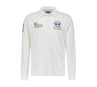 LA MARTINA Pullover Herren Slim Fit Baumwolle weiß gestreift, M