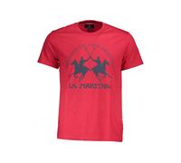 La Martina Rosso Baumwoll-Herren-T-Shirt M