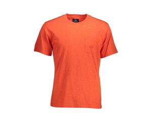 La Martina Rotes Baumwoll-Herren-T-Shirt XL