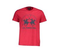 La Martina Rosso Baumwoll-Herren-T-Shirt L