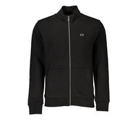 La Martina Schwarzes Baumwoll-Herren-Sweatshirt L