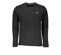 La Martina Schwarzes Baumwoll-Herren T-Shirt 2XL