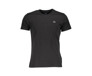 La Martina Schwarzes Baumwoll-Herren T-Shirt XL