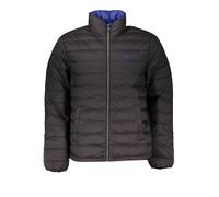 LA MARTINA Stilvolle Schwarze Pufferjacke mit Blauer Innenfu - Größe: M