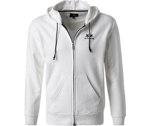 LA MARTINA Sweatjacke Herren Regular Fit Baumwolle weiß, XXL