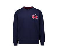 LA MARTINA Sweatshirt Herren Regular Fit Rundhals Baumwolle blau, M