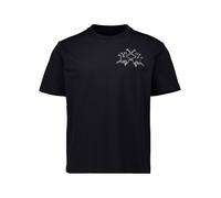 LA MARTINA T-Shirt Herren Regular Fit Kurzarm Rundhals Baumwoll-Jersey schwarz, M