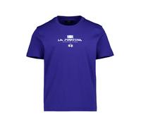 LA MARTINA T-Shirt Herren Regular Fit Kurzarm Rundhals Baumwolle blau, M