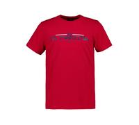 LA MARTINA T-Shirt Herren Regular Fit Kurzarm Rundhals Baumwolle rot, L