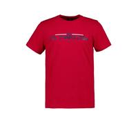 LA MARTINA T-Shirt Herren Regular Fit Kurzarm Rundhals Baumwolle rot, XXL