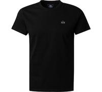LA MARTINA T-Shirt Herren Regular Fit Kurzarm Rundhals Baumwolle schwarz, XL