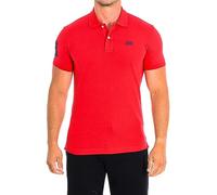 La Martina TMP300-PK001 Herren-Poloshirt, kurzärmelig, rot, 4XL