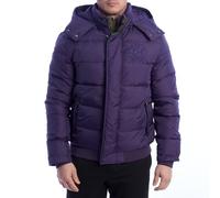 La Martina Wattierte Herrenjacke mit Kapuze UMO602-PA003