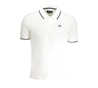 La Martina Weißes Baumwoll-Herrenpoloshirt 2XL