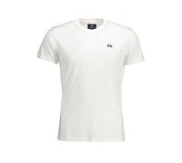 LA MARTINA T-Shirt Herren Regular Fit Kurzarm Rundhals Baumwolle Weiß, XXL