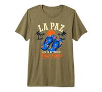 La Paz Baja Mexico - Life is Better in Flip Flops Beach Premium T-Shirt