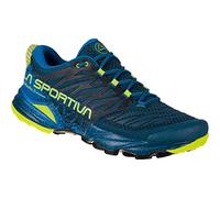 Akasha II La Sportiva Mountain Running® Schuhe - La Sportiva Storm Blue/Lime Punch 12 UK / 47