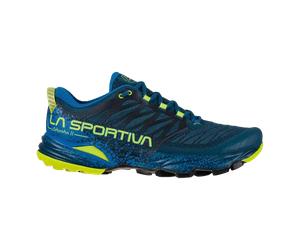LA SPORTIVA AKASHA II Trailschuhe Herren Storm Blue/Lime Punch 42,5