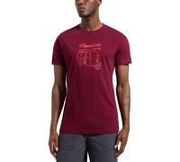La Sportiva Wander-/Freizeit Tshirt Ape - Mountain Living - (Baumwolle) weinrot Herren, Größe XL