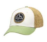 Belayer Cap, Climbing Base-Cap Headwear, Unisex - La Sportiva W00E37-White/Aspen Green S