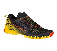 La Sportiva Bushido II GTX Sunset/Black, Traillaufschuhe für Herren, Schwarz, Gelb 999100, 45.5 EU